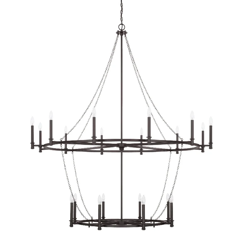 Ceiling - Mounted Chandeliers for Standard CeilingsCeiling - Mounted Chandeliers for Standard CeilingsCapital Lancaster 528702BI Chandelier Light - Black Iron