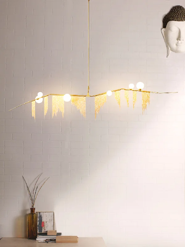 Bohemian - Style Beaded Chandeliers for Eclectic DecorBohemian - Style Beaded Chandeliers for Eclectic DecorCherry Bomb Fringe 6-Light Chandelier