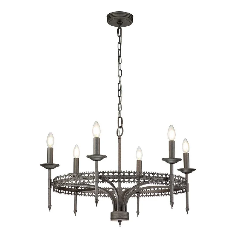 Ceiling - Mounted Chandeliers for Standard CeilingsCeiling - Mounted Chandeliers for Standard CeilingsCrown Chandelier 6Lt Iron Gate Ceiling - Mounted Chandeliers for Standard CeilingsCeiling - Mounted Chandeliers for Standard CeilingsCrown Chandelier 6Lt Iron Gate