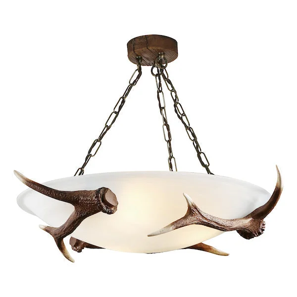 Chandeliers with Venetian Glass for a Luxurious LookChandeliers with Venetian Glass for a Luxurious LookDavid Hunt Antler 3 Light Pendant with Alabaster Glass