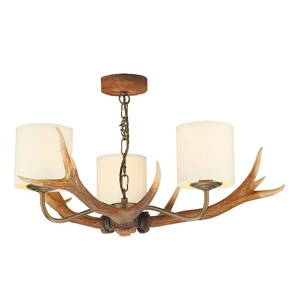 Chandeliers with Adjustable Arms for Directional LightingChandeliers with Adjustable Arms for Directional LightingDavid Hunt Antler Rustic 3 Light Pendant with Shades