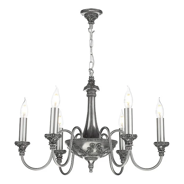 Chandeliers with Murano Glass for a High - End Artistic TouchChandeliers with Murano Glass for a High - End Artistic TouchDavid Hunt Bailey 6 Light Chandelier Pewter