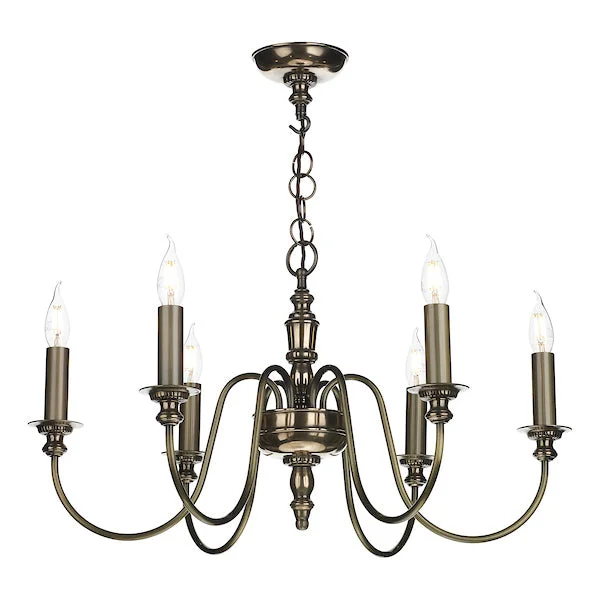 Chandeliers with Colored Glass for a Splash of ColorChandeliers with Colored Glass for a Splash of ColorDavid Hunt Dickens 6 Light Bronze Pendant