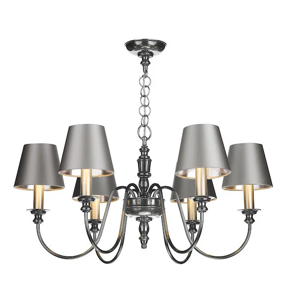 Chandeliers with Frosted Glass for a Softer Light DiffusionChandeliers with Frosted Glass for a Softer Light DiffusionDavid Hunt Dickens 6 Light Chandelier Pewter