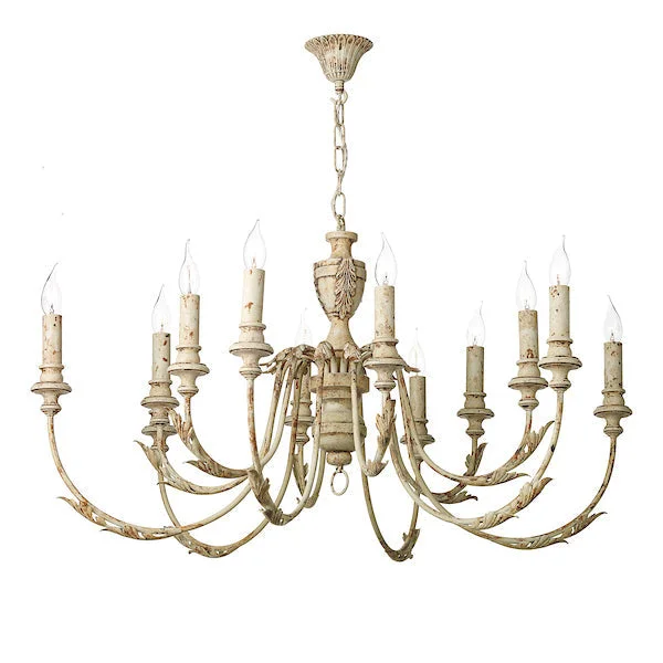 Chandeliers with Metal Frames in Copper FinishChandeliers with Metal Frames in Copper FinishDavid Hunt Emile Rustic French 12 Light Pendant