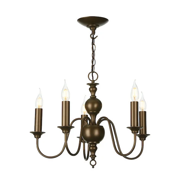 Oversized Chandeliers as a Statement Piece in Living RoomsOversized Chandeliers as a Statement Piece in Living RoomsDavid Hunt Flemish 5 Light Chandelier Bronze