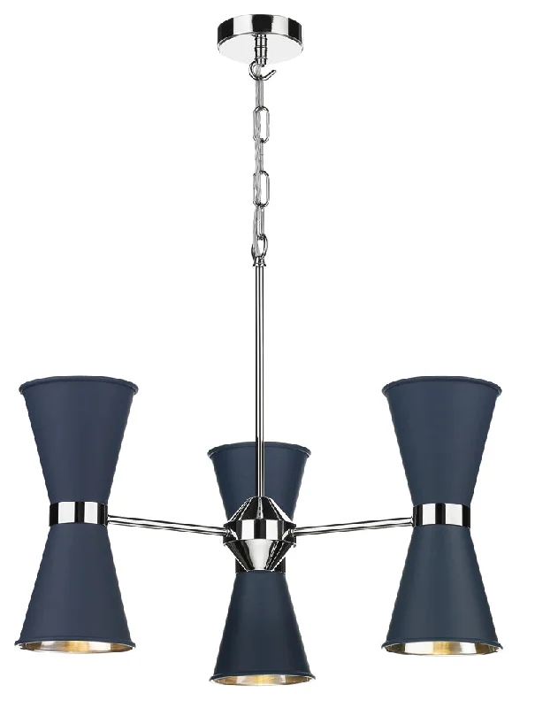 Modern Crystal Chandeliers for Contemporary HomesModern Crystal Chandeliers for Contemporary HomesDavid Hunt Hyde 6 Light Chandelier Chrome and Smoke Blue Pendant