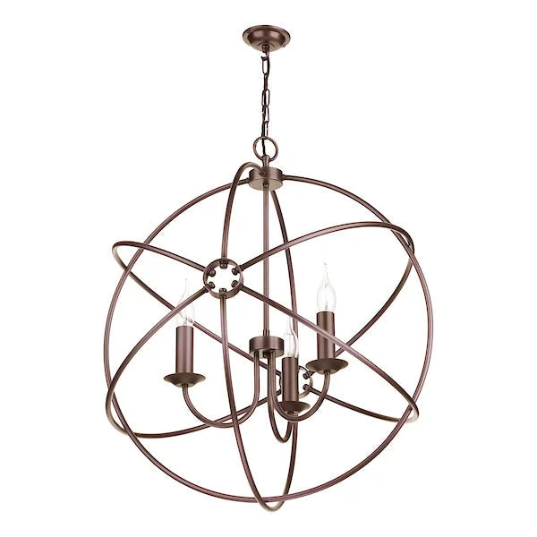 Chandeliers with Adjustable Height for Custom InstallationChandeliers with Adjustable Height for Custom InstallationDavid Hunt Orb 3lt Chandelier Antique Copper