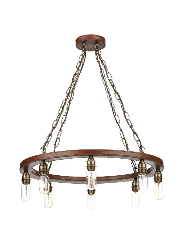 Bohemian - Style Beaded Chandeliers for Eclectic DecorBohemian - Style Beaded Chandeliers for Eclectic DecorDavid Hunt Saddler 8 Light Cartwheel Chandelier