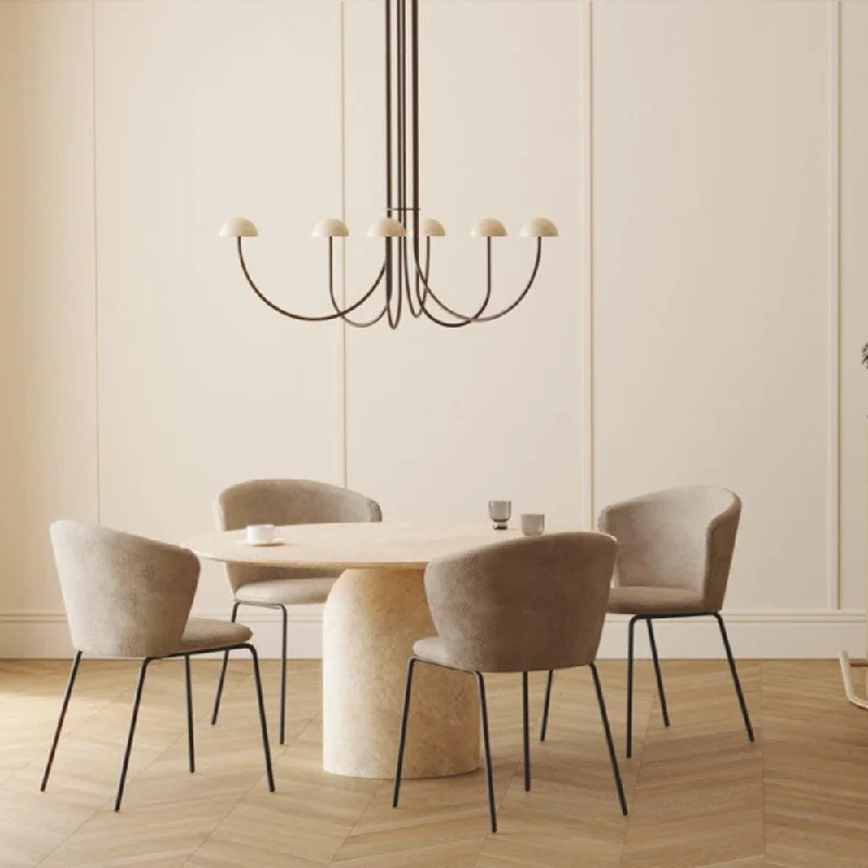 Chandeliers for Dining Rooms to Set the Mood for MealsChandeliers for Dining Rooms to Set the Mood for MealsDussa 6Lt Chandelier in Travertine, Black or White Chandeliers for Dining Rooms to Set the Mood for MealsChandeliers for Dining Rooms to Set the Mood for MealsDussa 6Lt Chandelier in Travertine, Black or White