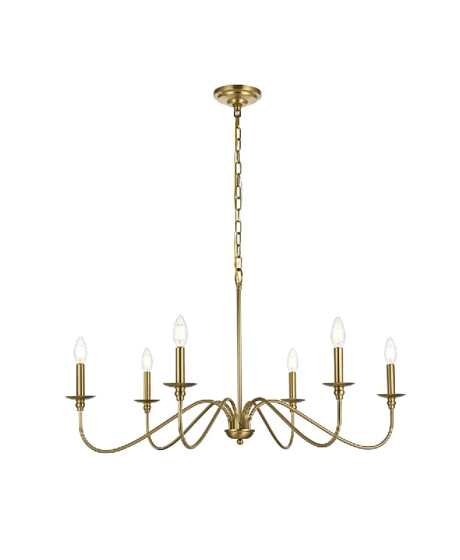 Ceiling - Mounted Chandeliers for Standard CeilingsCeiling - Mounted Chandeliers for Standard CeilingsRohan Six Light Chandelier