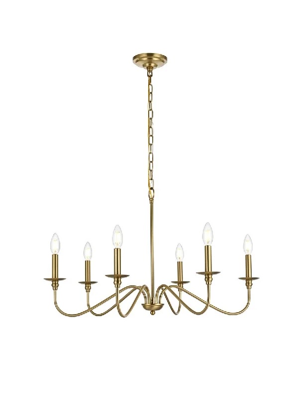Chandeliers with Candle - Style Bulbs for a Classic AestheticChandeliers with Candle - Style Bulbs for a Classic AestheticRohan Six Light Chandelier
