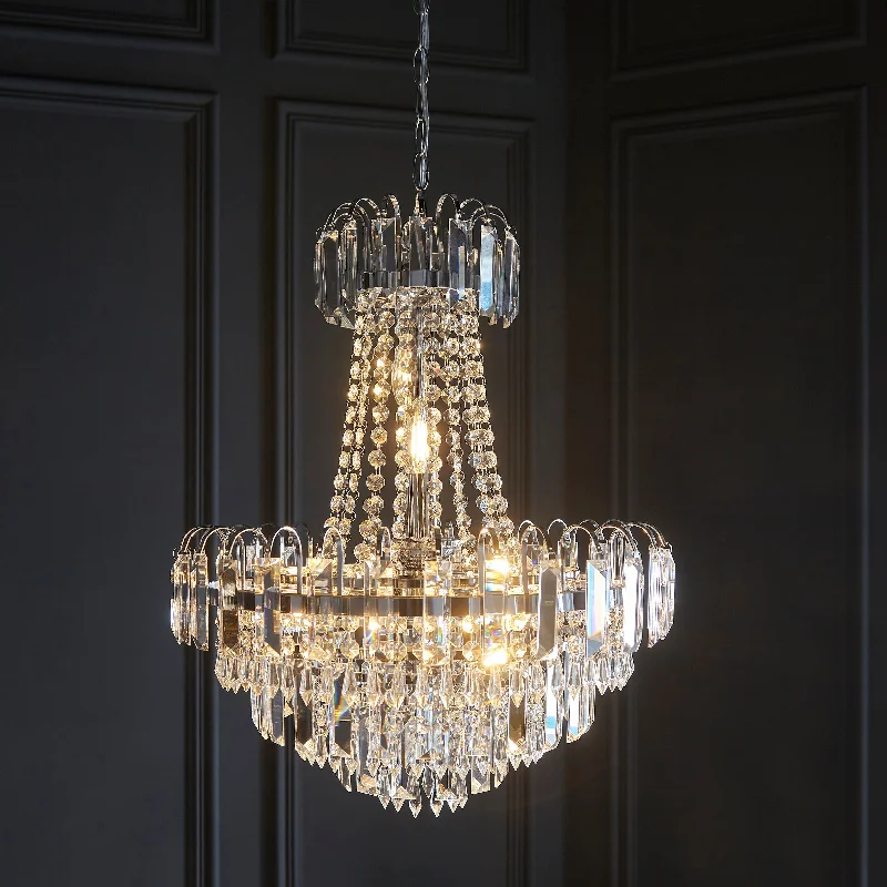 Chandeliers with Metal Frames in Silver FinishChandeliers with Metal Frames in Silver FinishEndon Amadis Polished Chrome Chandelier Chandeliers with Metal Frames in Silver FinishChandeliers with Metal Frames in Silver FinishEndon Amadis Polished Chrome Chandelier