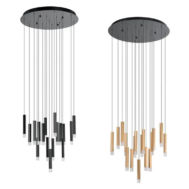 Chandeliers with Multiple Lights for Maximum IlluminationChandeliers with Multiple Lights for Maximum IlluminationEstanerios LED Pendant Light 17Lt 51w Black, Brown Chandeliers with Multiple Lights for Maximum IlluminationChandeliers with Multiple Lights for Maximum IlluminationEstanerios LED Pendant Light 17Lt 51w Black, Brown