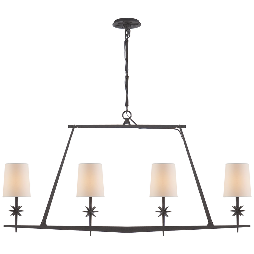 Chandeliers with Metal Frames in Bronze FinishChandeliers with Metal Frames in Bronze FinishEtoile Linear Chandelier