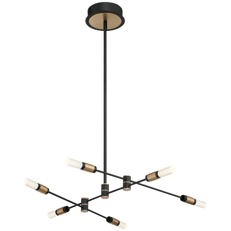 Chandeliers with Metal Frames in Black FinishChandeliers with Metal Frames in Black FinishEurofase Albany 32-Inch Chandelier