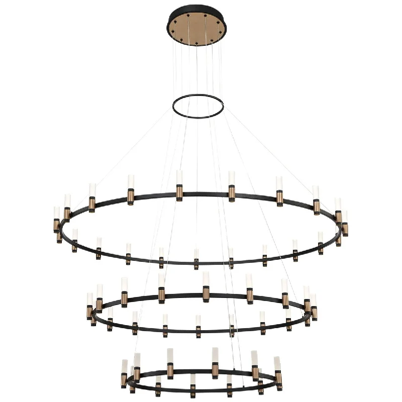 Chandeliers with Metal Frames in Bronze FinishChandeliers with Metal Frames in Bronze FinishEurofase Albany 60-Inch 3-Tier Round Chandelier Chandeliers with Metal Frames in Bronze FinishChandeliers with Metal Frames in Bronze FinishEurofase Albany 60-Inch 3-Tier Round Chandelier