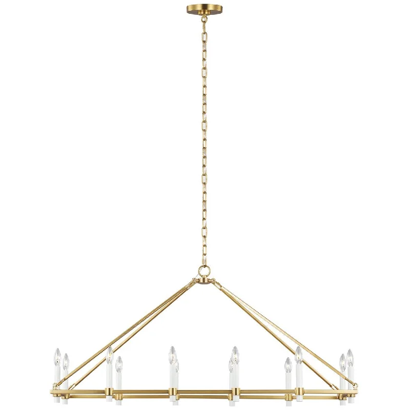Chandeliers with Clear Crystal for a Sparkling EffectChandeliers with Clear Crystal for a Sparkling EffectFeiss Marston 12-Light Linear Chandelier