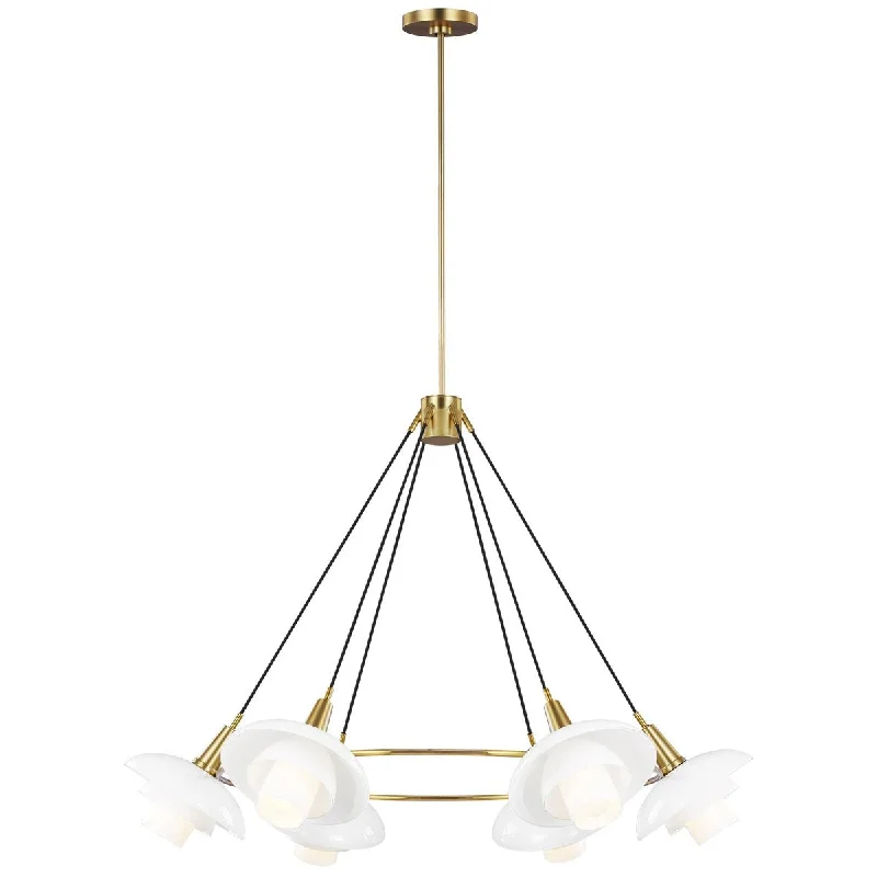 Chandeliers with Candle - Style Bulbs for a Classic AestheticChandeliers with Candle - Style Bulbs for a Classic AestheticFeiss Rossie Large Chandelier