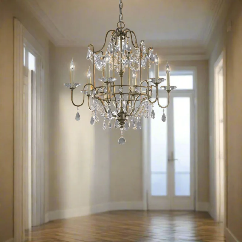 Mini Chandeliers for Adding Charm to Small SpacesMini Chandeliers for Adding Charm to Small SpacesGianna 4Lt/6Lt Chandelier E14 in Gilded Silver Elstead Lighting - ELS.FE-GIANNA