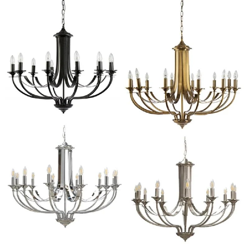 Ceiling - Mounted Chandeliers for Standard CeilingsCeiling - Mounted Chandeliers for Standard CeilingsHoodshire Chandelier 12Lt in Black/Bronze/Chrome/Satin Chrome Ceiling - Mounted Chandeliers for Standard CeilingsCeiling - Mounted Chandeliers for Standard CeilingsHoodshire Chandelier 12Lt in Black/Bronze/Chrome/Satin Chrome
