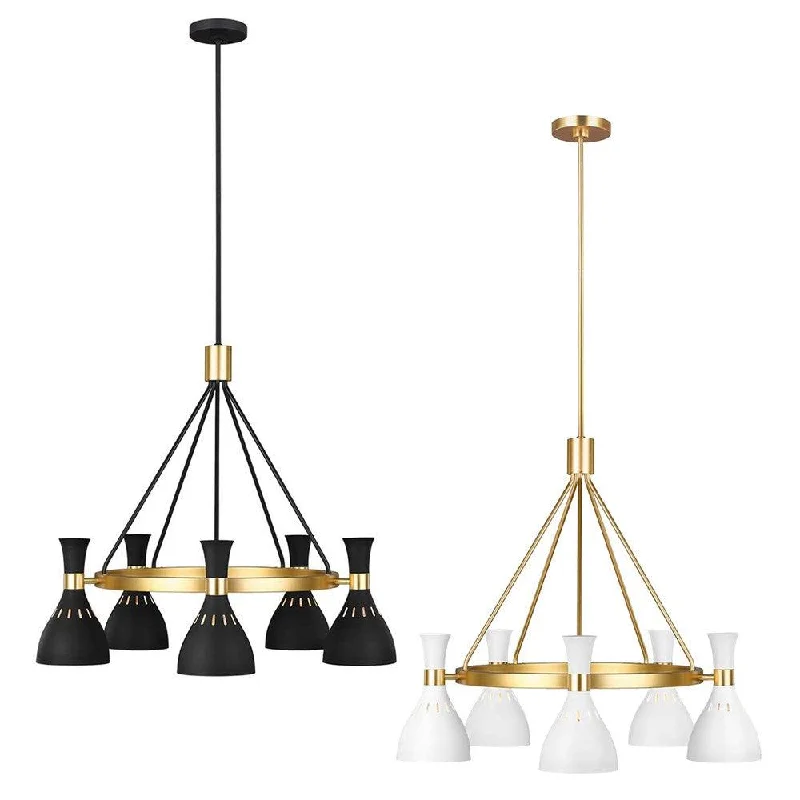 Chandeliers with Candle - Style Bulbs for a Classic AestheticChandeliers with Candle - Style Bulbs for a Classic AestheticJoan Chandelier 5Lt Midnight Black/Burnished Brass, Matt White/Burnished Brass Chandeliers with Candle - Style Bulbs for a Classic AestheticChandeliers with Candle - Style Bulbs for a Classic AestheticJoan Chandelier 5Lt Midnight Black/Burnished Brass, Matt White/Burnished Brass