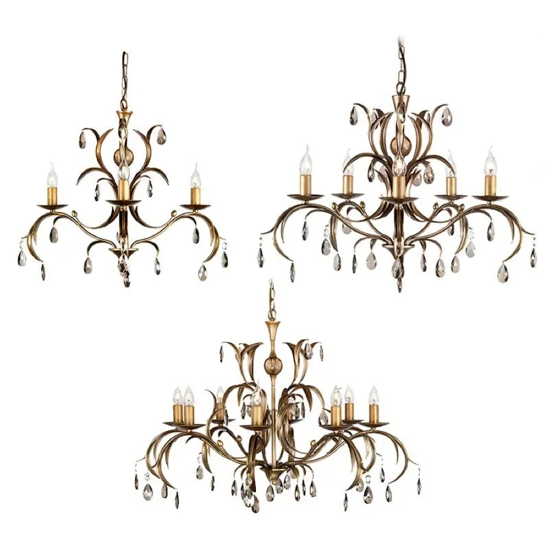Chandeliers with Colored Glass for a Splash of ColorChandeliers with Colored Glass for a Splash of ColorLily Chandelier 3Lt/5Lt/8Lt in Antique Bronze Elstead Lighting - ELS.LLX-ANT-BRZ