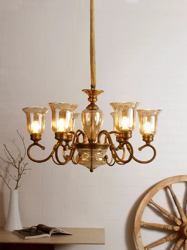 Chandeliers with Metal Frames in Copper FinishChandeliers with Metal Frames in Copper FinishMabel 6-Lamp Chandelier Chandeliers with Metal Frames in Copper FinishChandeliers with Metal Frames in Copper FinishMabel 6-Lamp Chandelier