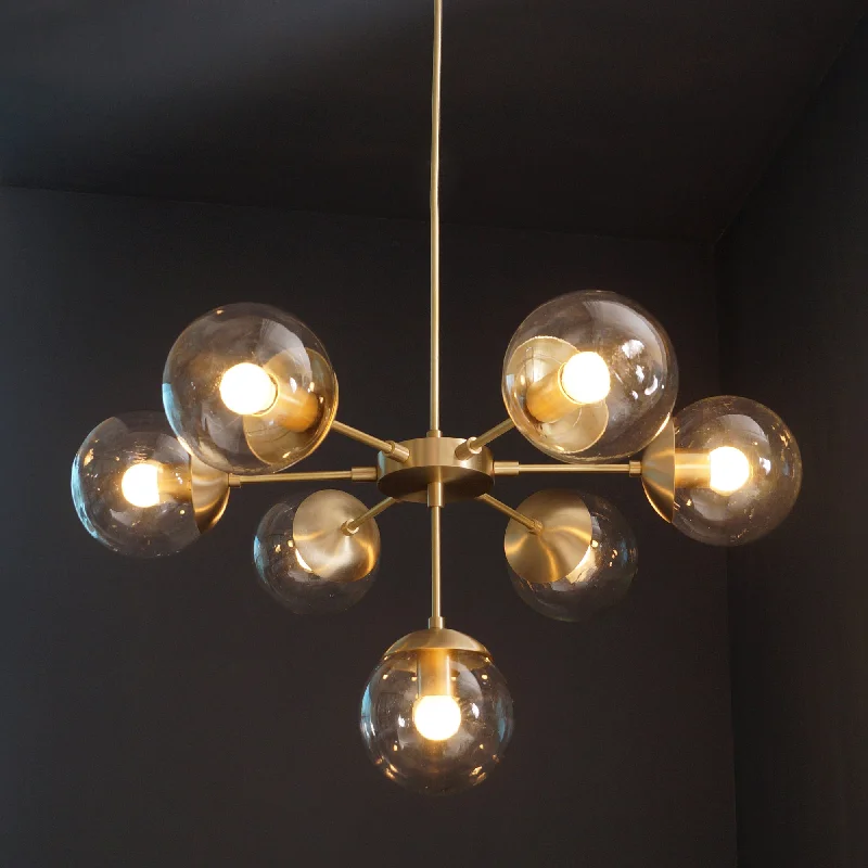 Chandeliers with Pendant Lights for a Stylish LookChandeliers with Pendant Lights for a Stylish LookModern Brass 7 Lights Globe Chandelier Light Fixture