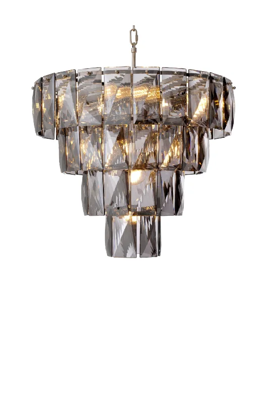 Chandeliers with Venetian Glass for a Luxurious LookChandeliers with Venetian Glass for a Luxurious LookNickel Smoked Glass Chandelier | Eichholtz Amazone S