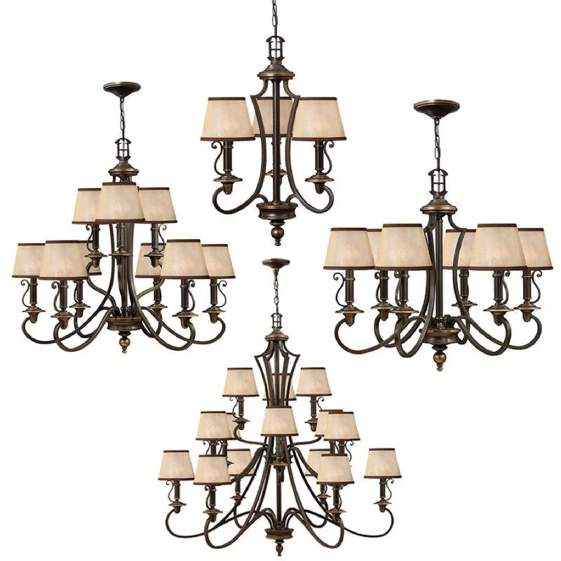 Chandeliers for Dining Rooms to Set the Mood for MealsChandeliers for Dining Rooms to Set the Mood for MealsPlymouth 3Lt/6Lt/9Lt/15Lt Chandelier E14 in Old Bronze Elstead Lighting - ELS.HK-PLYMOUTH