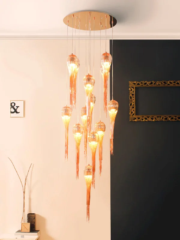 Chandeliers with Metal Frames in Gold FinishChandeliers with Metal Frames in Gold FinishPrimo LED 13-Light Cluster Chandelier