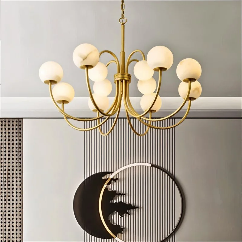 Small Chandeliers for Compact RoomsSmall Chandeliers for Compact RoomsSefet Alabaster Chandelier Light