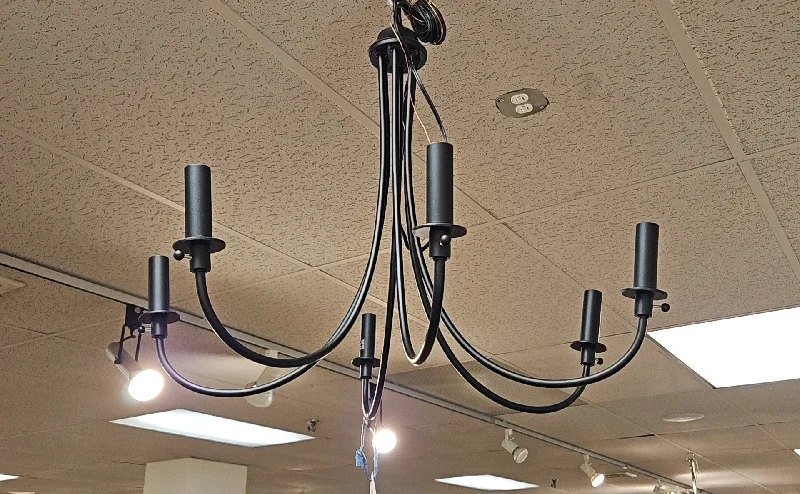 Rustic Wood Chandeliers for Country - Style HousesRustic Wood Chandeliers for Country - Style HousesSonnet 6-Light Chandelier in Matte Black