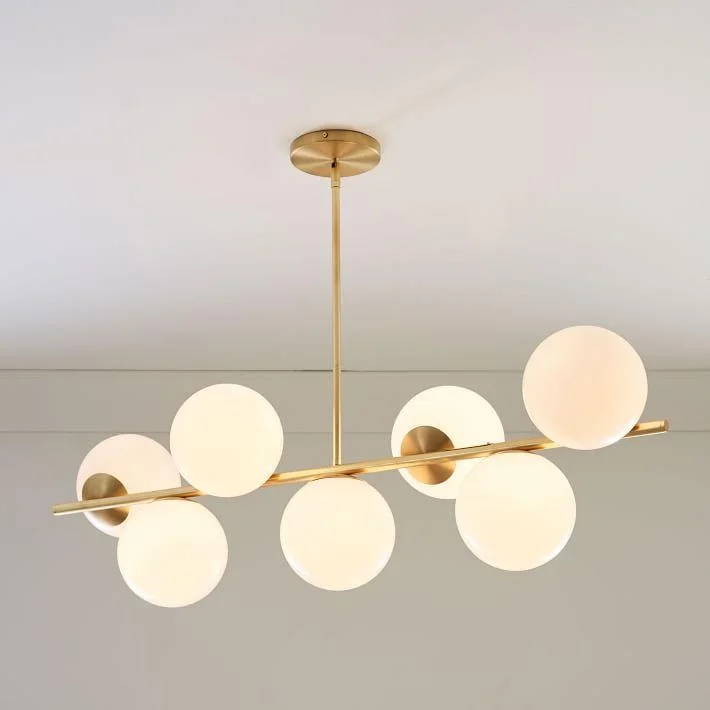 Ceiling - Mounted Chandeliers for Standard CeilingsCeiling - Mounted Chandeliers for Standard CeilingsSphere + Stem 7-Light Brass Chandelier + Semi-Flushmount Ceiling - Mounted Chandeliers for Standard CeilingsCeiling - Mounted Chandeliers for Standard CeilingsSphere + Stem 7-Light Brass Chandelier + Semi-Flushmount