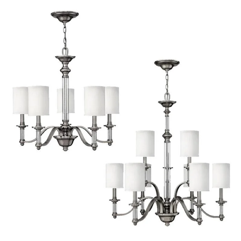 Industrial Iron Chandeliers for Loft - Inspired SpacesIndustrial Iron Chandeliers for Loft - Inspired SpacesSussex 5Lt/9Lt Chandelier E14 in Brushed Nickel Elstead Lighting - ELS.HK-SUSSEX5, ELS.HK-SUSSEX9 Industrial Iron Chandeliers for Loft - Inspired SpacesIndustrial Iron Chandeliers for Loft - Inspired SpacesSussex 5Lt/9Lt Chandelier E14 in Brushed Nickel Elstead Lighting - ELS.HK-SUSSEX5, ELS.HK-SUSSEX9