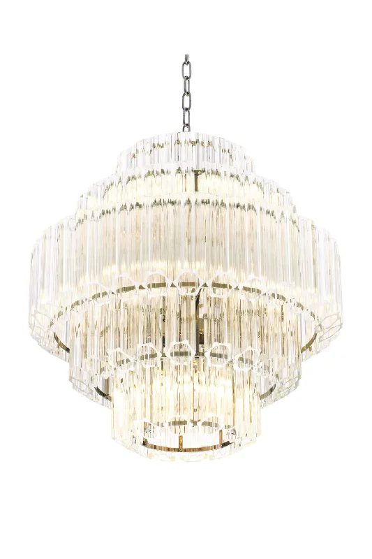 Chandeliers for High Ceilings to Fill Vertical SpaceChandeliers for High Ceilings to Fill Vertical SpaceTubular Glass Modern Chandelier S | Eichholtz Vittoria