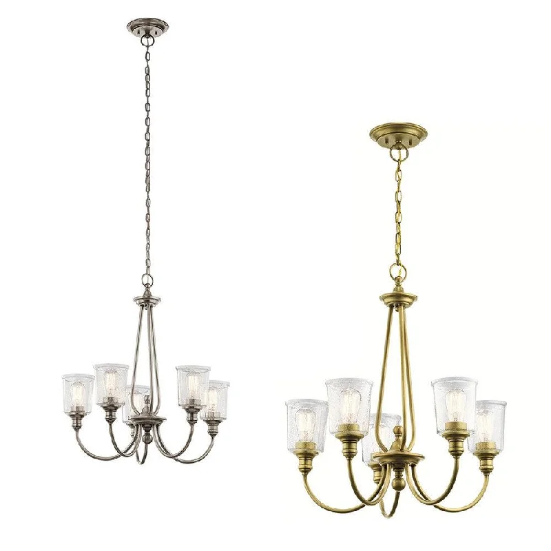 Chandeliers with Pendant Lights for a Stylish LookChandeliers with Pendant Lights for a Stylish LookWaverly 5Lt Chandelier in Classic Pewter or Natural Brass Chandeliers with Pendant Lights for a Stylish LookChandeliers with Pendant Lights for a Stylish LookWaverly 5Lt Chandelier in Classic Pewter or Natural Brass
