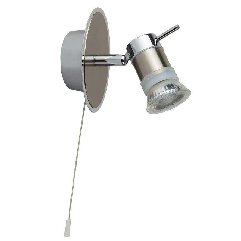 Smart Floor Lamp with Voice Control and Bluetooth ConnectivitySmart Floor Lamp with Voice Control and Bluetooth ConnectivityAries Polished Chrome 1 Light Spot Wall Light, Cord Pull