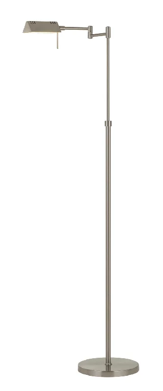Metal Floor Lamp with a Matte Black Finish for a Sleek LookMetal Floor Lamp with a Matte Black Finish for a Sleek LookCal Lighting BO-2844FL-1-BS Clemson Led Swing Arm Floor Lamp Lamp Pewter, Nickel, Silver Metal Floor Lamp with a Matte Black Finish for a Sleek LookMetal Floor Lamp with a Matte Black Finish for a Sleek LookCal Lighting BO-2844FL-1-BS Clemson Led Swing Arm Floor Lamp Lamp Pewter, Nickel, Silver