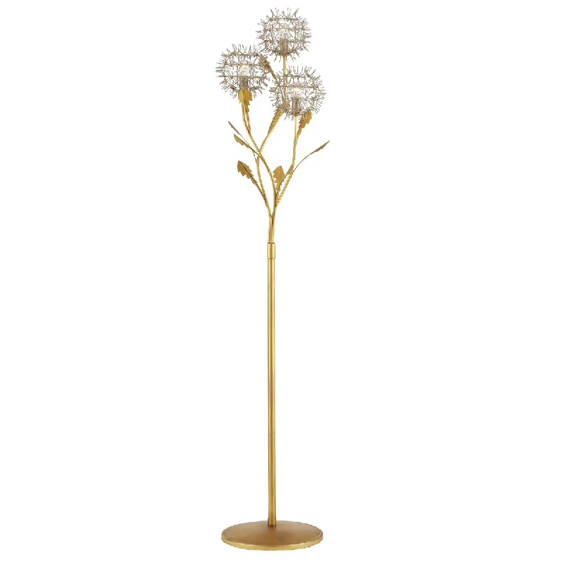 Way Switch Floor Lamp for Multiple Light Intensity Levels Way Switch Floor Lamp for Multiple Light Intensity LevelsCurrey & Company Dandelion Silver & Gold Floor Lamp - 71.25"h x 15.25"w x 14.5"d Way Switch Floor Lamp for Multiple Light Intensity Levels Way Switch Floor Lamp for Multiple Light Intensity LevelsCurrey & Company Dandelion Silver & Gold Floor Lamp - 71.25"h x 15.25"w x 14.5"d