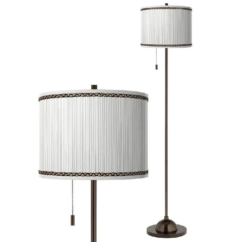 Wood Floor Lamp with Natural Grain for a Warm and Organic FeelWood Floor Lamp with Natural Grain for a Warm and Organic FeelFaux PleatedPrint Lamp Shade with Bronze Finish Club Floor Lamp - 13" x 63" Wood Floor Lamp with Natural Grain for a Warm and Organic FeelWood Floor Lamp with Natural Grain for a Warm and Organic FeelFaux PleatedPrint Lamp Shade with Bronze Finish Club Floor Lamp - 13" x 63"