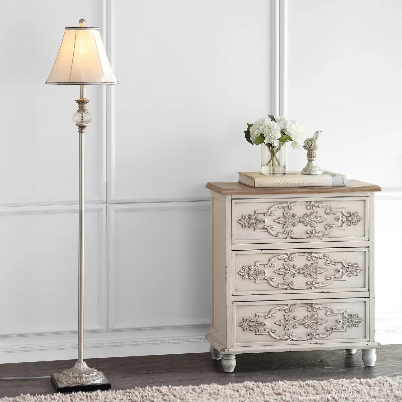 Rustic Farmhouse Style Floor Lamp for Cozy BedroomsRustic Farmhouse Style Floor Lamp for Cozy BedroomsSAFAVIEH Lighting Kimberli 61-inch Floral Wood Floor Lamp - 13"x13"x61" - Silver - 13Wx13Dx61H Rustic Farmhouse Style Floor Lamp for Cozy BedroomsRustic Farmhouse Style Floor Lamp for Cozy BedroomsSAFAVIEH Lighting Kimberli 61-inch Floral Wood Floor Lamp - 13"x13"x61" - Silver - 13Wx13Dx61H