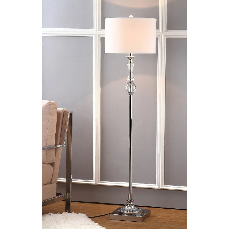 USB Charging Port Floor Lamp for Convenient Device ChargingUSB Charging Port Floor Lamp for Convenient Device ChargingSAFAVIEH Lighting Kirstin 60-inch Crystal Floor Lamp - 15"x15"x60" - Clear/Chrome - 15Wx15Dx60H USB Charging Port Floor Lamp for Convenient Device ChargingUSB Charging Port Floor Lamp for Convenient Device ChargingSAFAVIEH Lighting Kirstin 60-inch Crystal Floor Lamp - 15"x15"x60" - Clear/Chrome - 15Wx15Dx60H