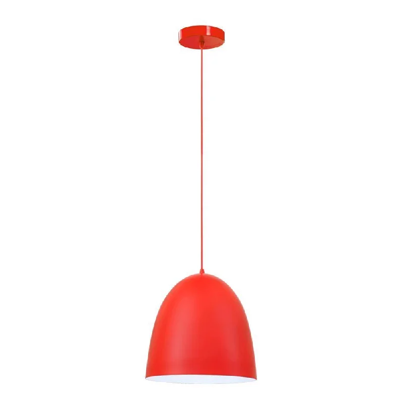 Glass Ceiling Lights with Frosted, Colored, or Etched GlassGlass Ceiling Lights with Frosted, Colored, or Etched Glass230V Interior Theo Pendant (Red) Include LED Filament Lamp 300Ø x 300Hmm