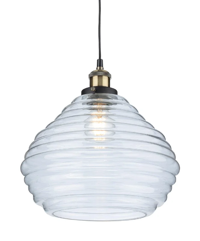 Art Nouveau Ceiling Lights with Organic, Flowing ShapesArt Nouveau Ceiling Lights with Organic, Flowing ShapesOrla Pendant Antique Brass with Clear Glass