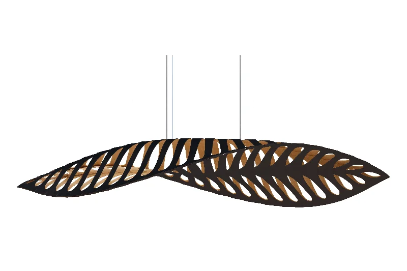 Scandinavian Style Ceiling Lights with Light Wood AccentsScandinavian Style Ceiling Lights with Light Wood AccentsBlack 1 Side (Outside) Navicula Pendants