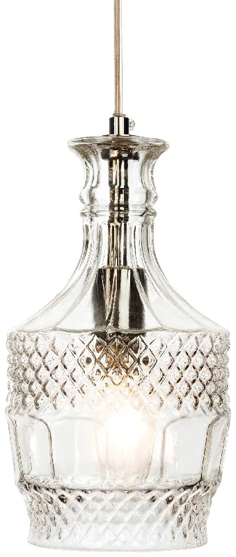 Japanese - Inspired Ceiling Lights with Shoji - Screen - like DiffusersJapanese - Inspired Ceiling Lights with Shoji - Screen - like DiffusersDecanter 1 Light Pendant Chrome with Clear Decorative Glass Japanese - Inspired Ceiling Lights with Shoji - Screen - like DiffusersJapanese - Inspired Ceiling Lights with Shoji - Screen - like DiffusersDecanter 1 Light Pendant Chrome with Clear Decorative Glass
