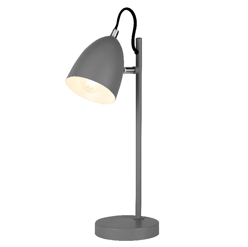 marble table lamps with a luxurious veined pattern for high end decormarble table lamps with a luxurious veined pattern for high end decorCGC KOBIE Large Matt Grey Desk Table Lamp Task Light
