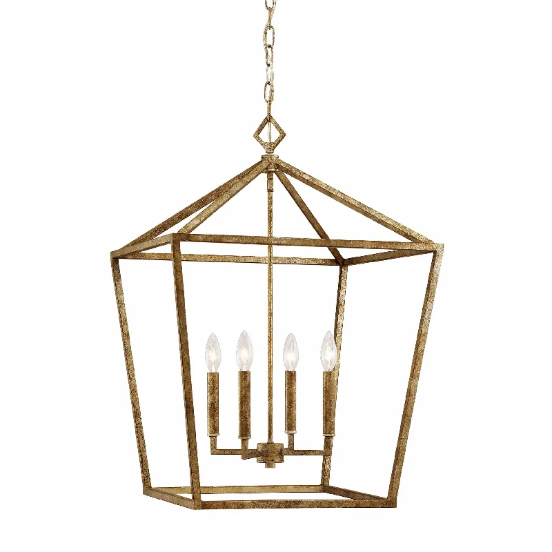 Mediterranean - Style Ceiling Lights with Terra - Cotta and Ceramic DetailsMediterranean - Style Ceiling Lights with Terra - Cotta and Ceramic DetailsPendant Fixture - Vintage Gold - 20in. Diameter - E12 Candelabra Base
